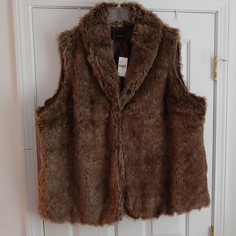 Women's Plus Size Faux Fur Vest